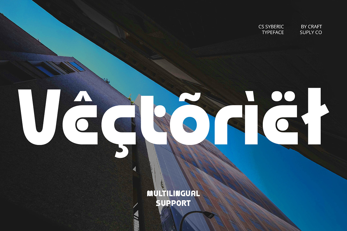 CS Syberic – Techno Font, a Sans Serif Font by Craft Supply Co. (Photo 7 of 8)