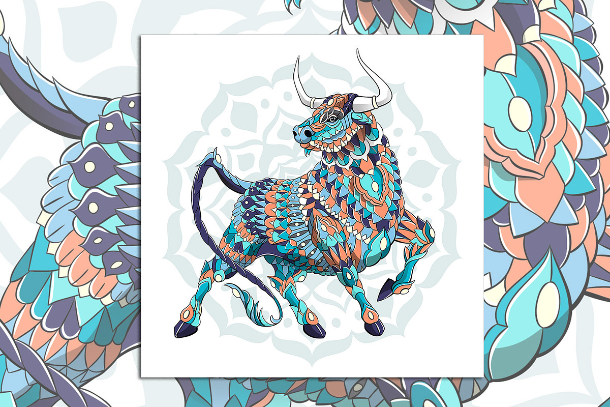 Ethnic Collection: Bull, an Animal Illustration by ArtoJoy (Photo 3 of 4)