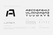 MBF Kromium - modern scifi font, a Sans Serif Font by MoonBandit (Thumbnail 3 of 5)