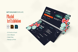 Art Exhibition - Gift Voucher, a Card Template by VUNIRA