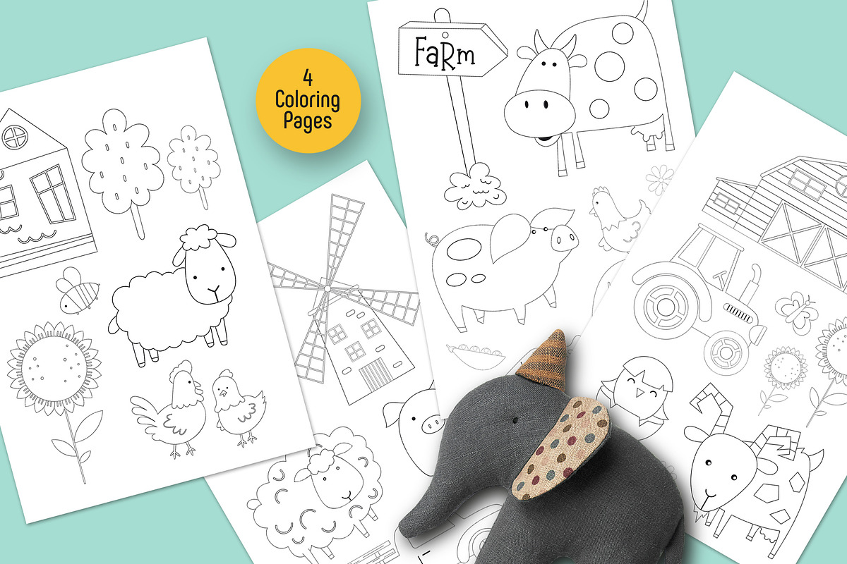 FARM - Activities for kids, an Animal Illustration by Nursery Art (Photo 13 of 15)