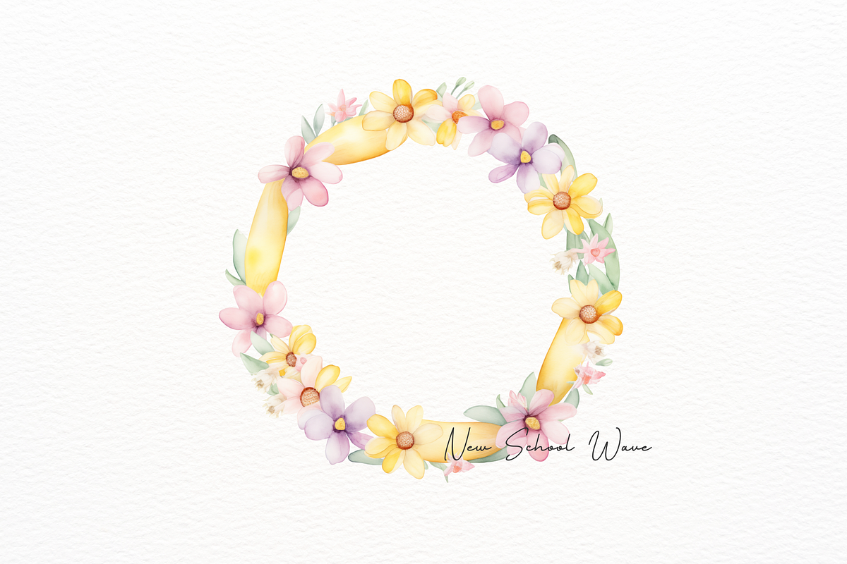Easter Floral Wreath Fruit Clipart, an Object Illustration by New-School-Wave (Photo 4 of 5)