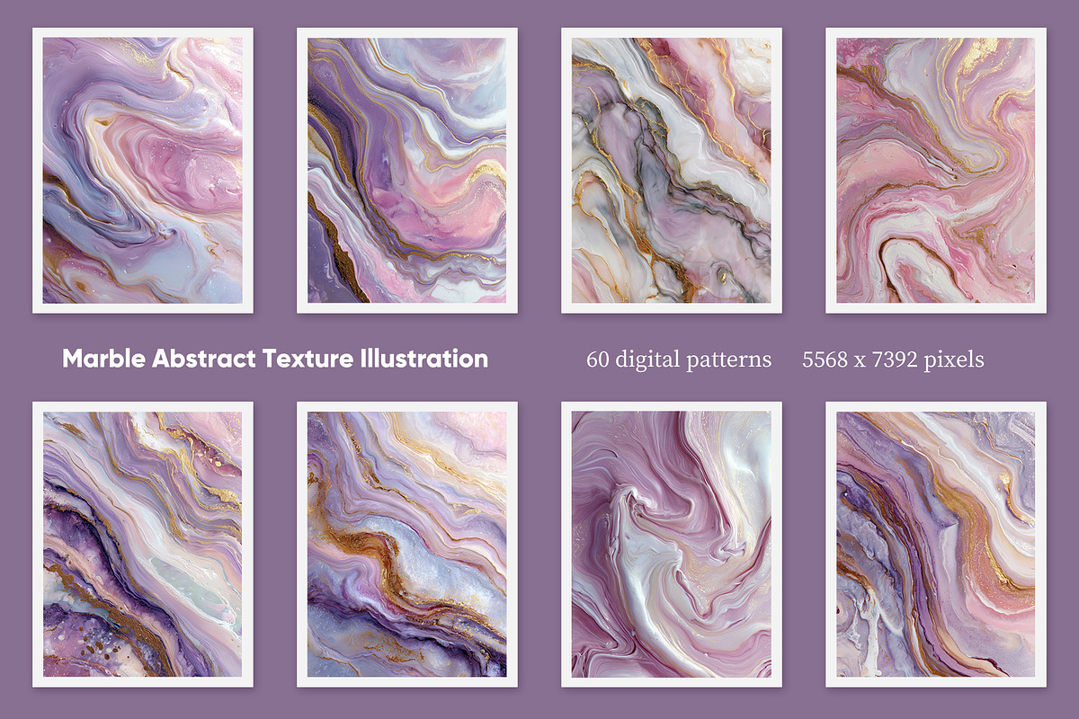 Marble Abstract Texture Illustration, a Decorative Illustration by Housui Patterns (Photo 4 of 9)