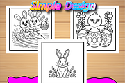 Happy Easter Coloring Book for Kids, an Animal Illustration by Design Home (Thumbnail 2 of 5)