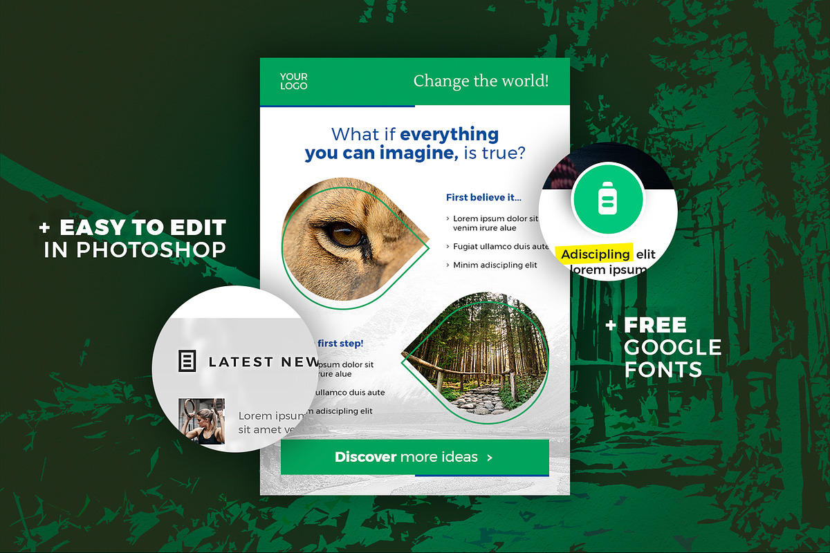 Email Marketing - PSD Template, an Email Template by Better Be a Designer (Photo 2 of 4)
