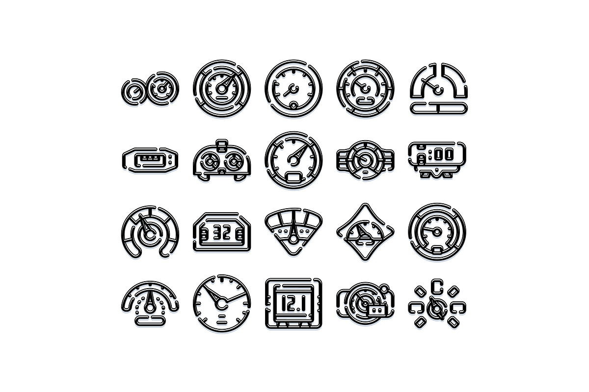 Car dashboard gauges and meters, an Object Graphic by pikepicture (Photo 1 of 3)