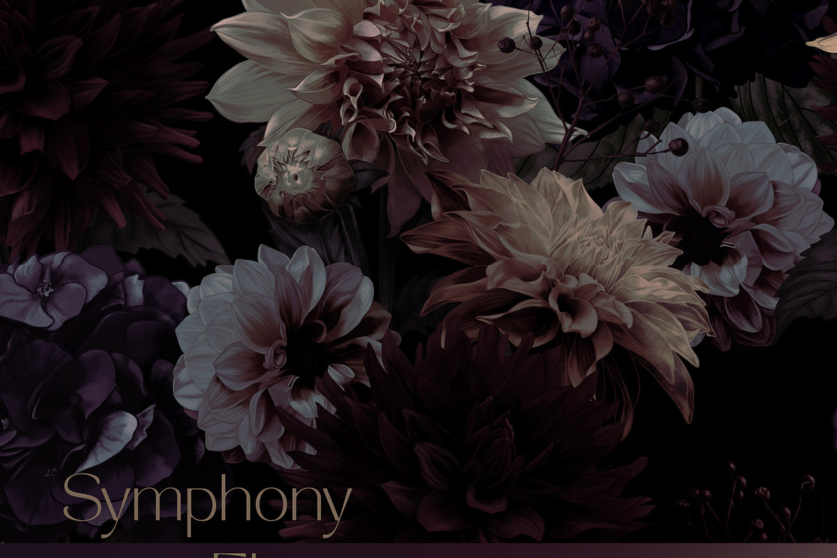 Seamless Patterns Symphony of Flower, a Pattern Graphic by Yana Dobrik (Photo 4 of 13)