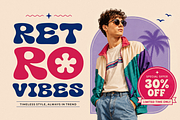 Groovy Waves - Retro Font, a Handwritten Font by figuree studio (Thumbnail 6 of 10)