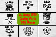 20 Funny BBQ Grilling Quotes Bundle, an Object Graphic by Artivon (Thumbnail 1 of 4)