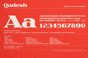 Qadesh - Serif font family, a Serif Font by Artistic & Unique (Thumbnail 5 of 15)