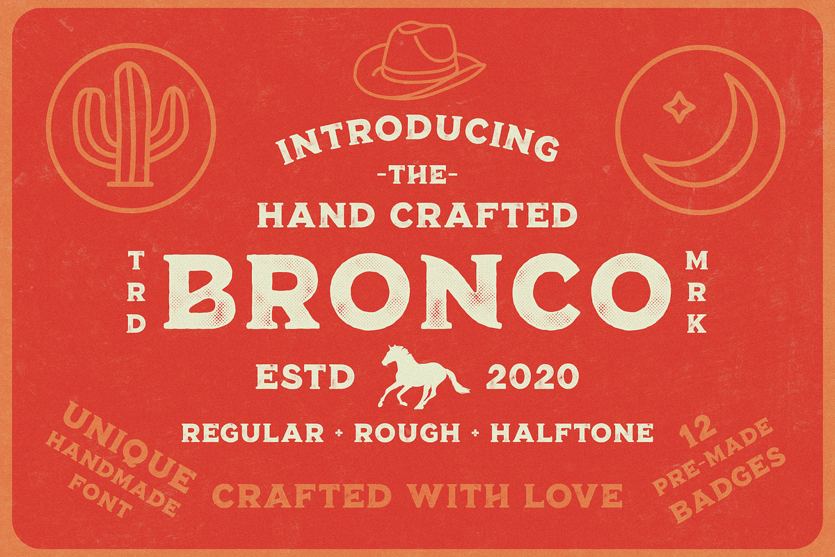 Bronco Font Collection + Extras, a Serif Font by Misha Sova (Photo 1 of 10)