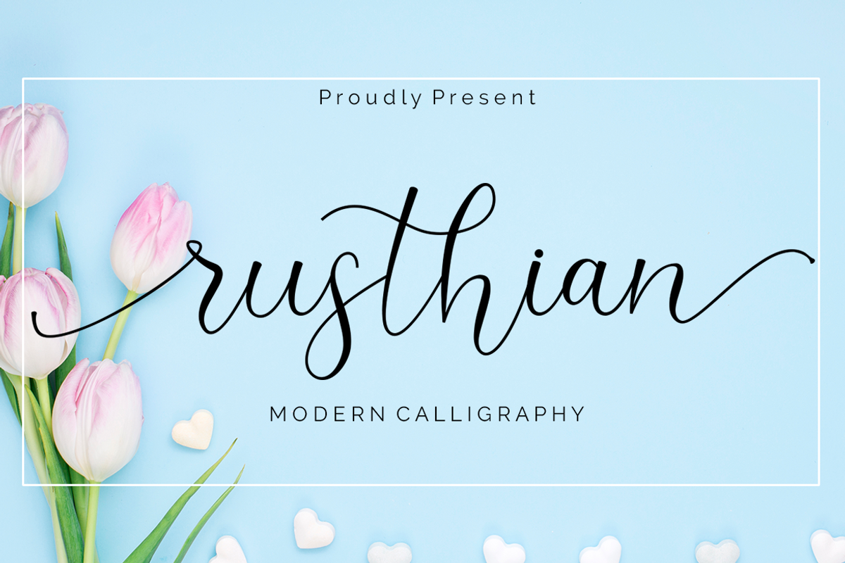 Rusthian Script Calligraphy, a Script Font by MC Creative (Photo 1 of 7)