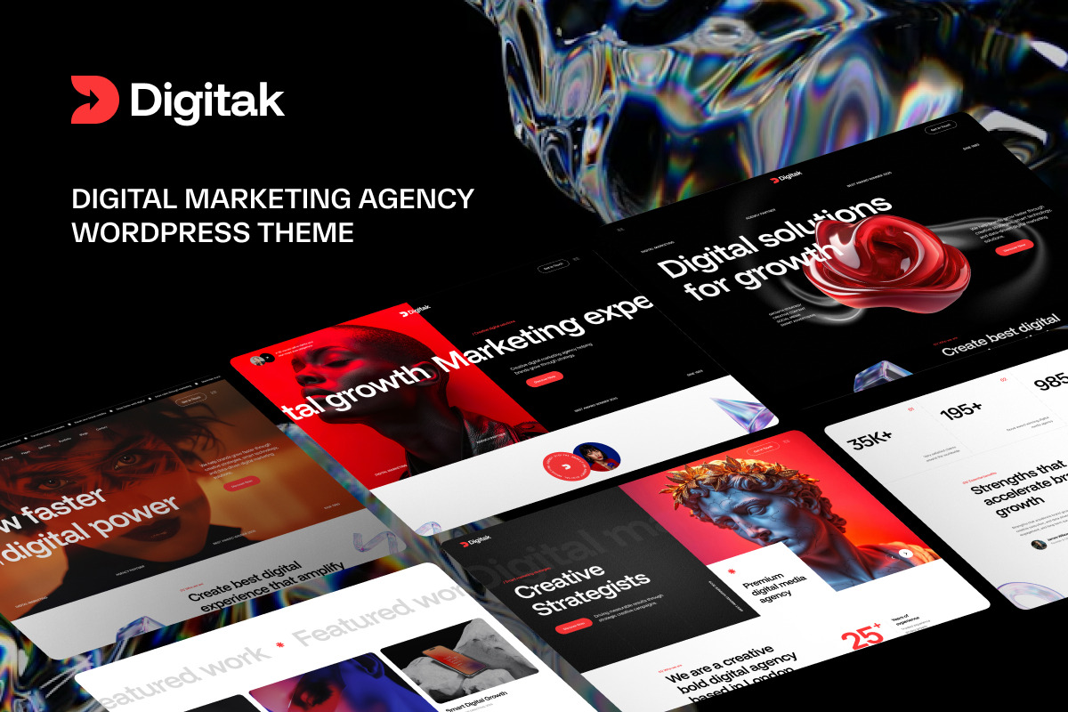 Digital Marketing Agency Theme, a WordPress Template by Opal Wordpress Theme (Photo 1 of 5)