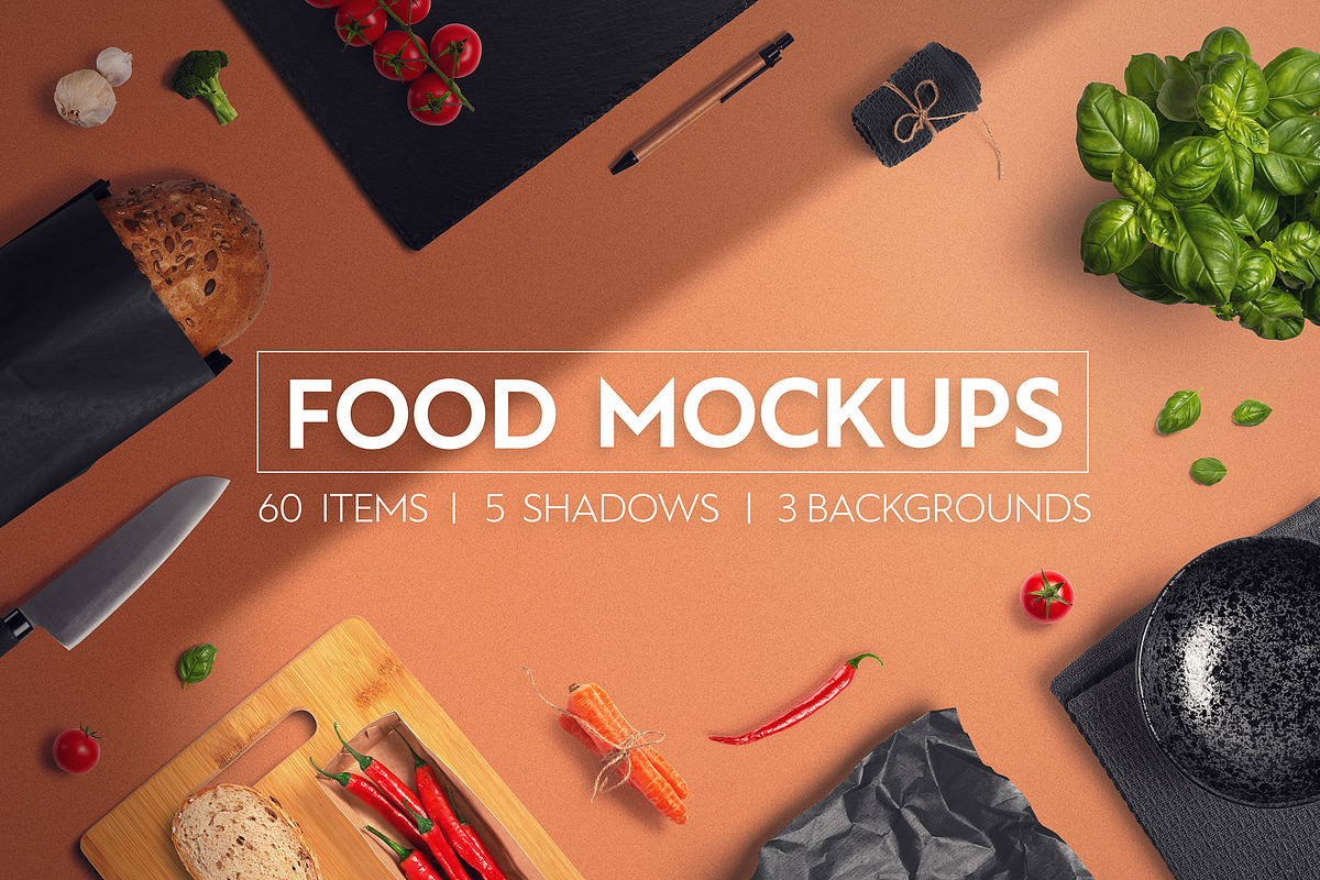 Food & Restaurant Mockup Collection, a Packaging Mockup by Grand Design (Photo 1 of 7)