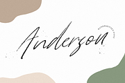 Anderson, a Script Font by Larin Type Co. (Thumbnail 1 of 9)