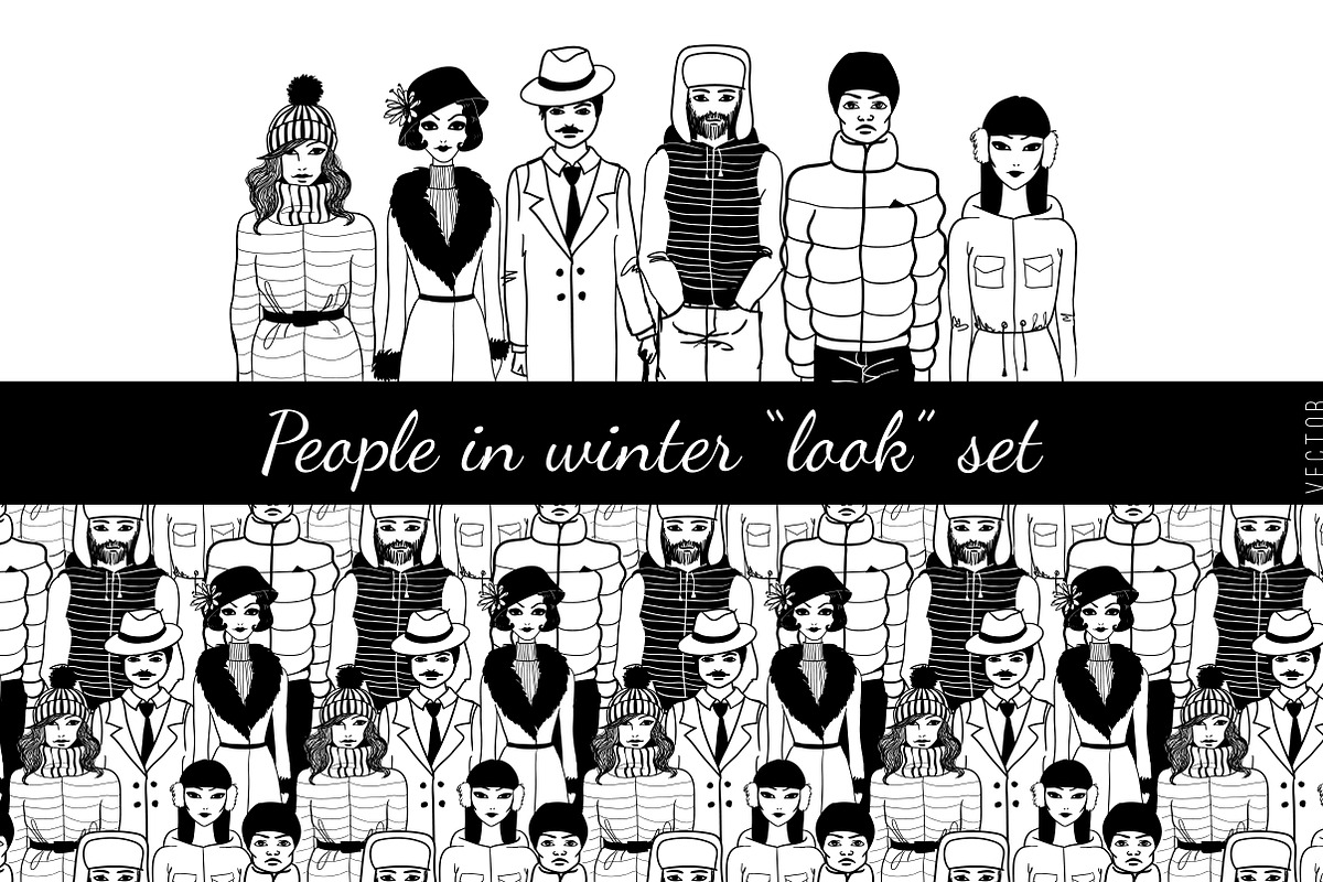 People in winter look set., a Person Illustration by AnastasiaFears (Photo 1 of 4)