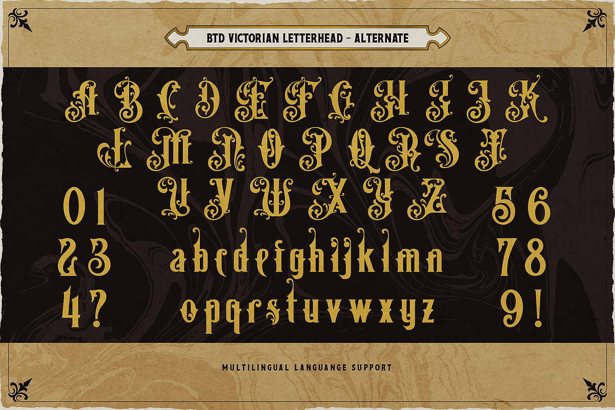 Victorian Letterhead, a Serif Font by Burntilldead (Photo 6 of 13)