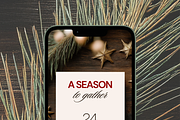 Rustic Christmas Invitation Mockup, an Advertising Mockup by Serenefeeling (Thumbnail 6 of 7)