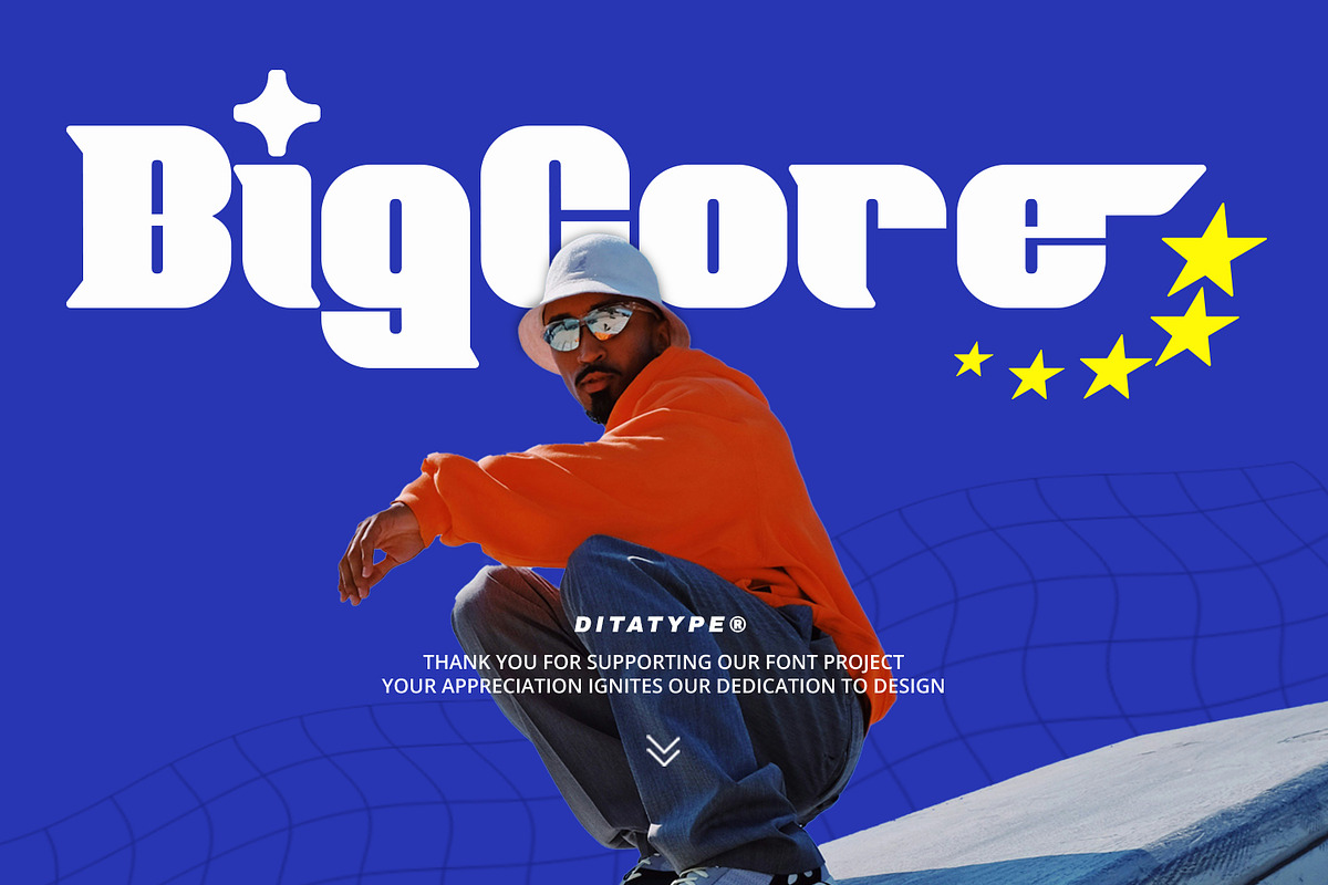 Big Core, a Symbol Font by Ditatype (Photo 4 of 12)