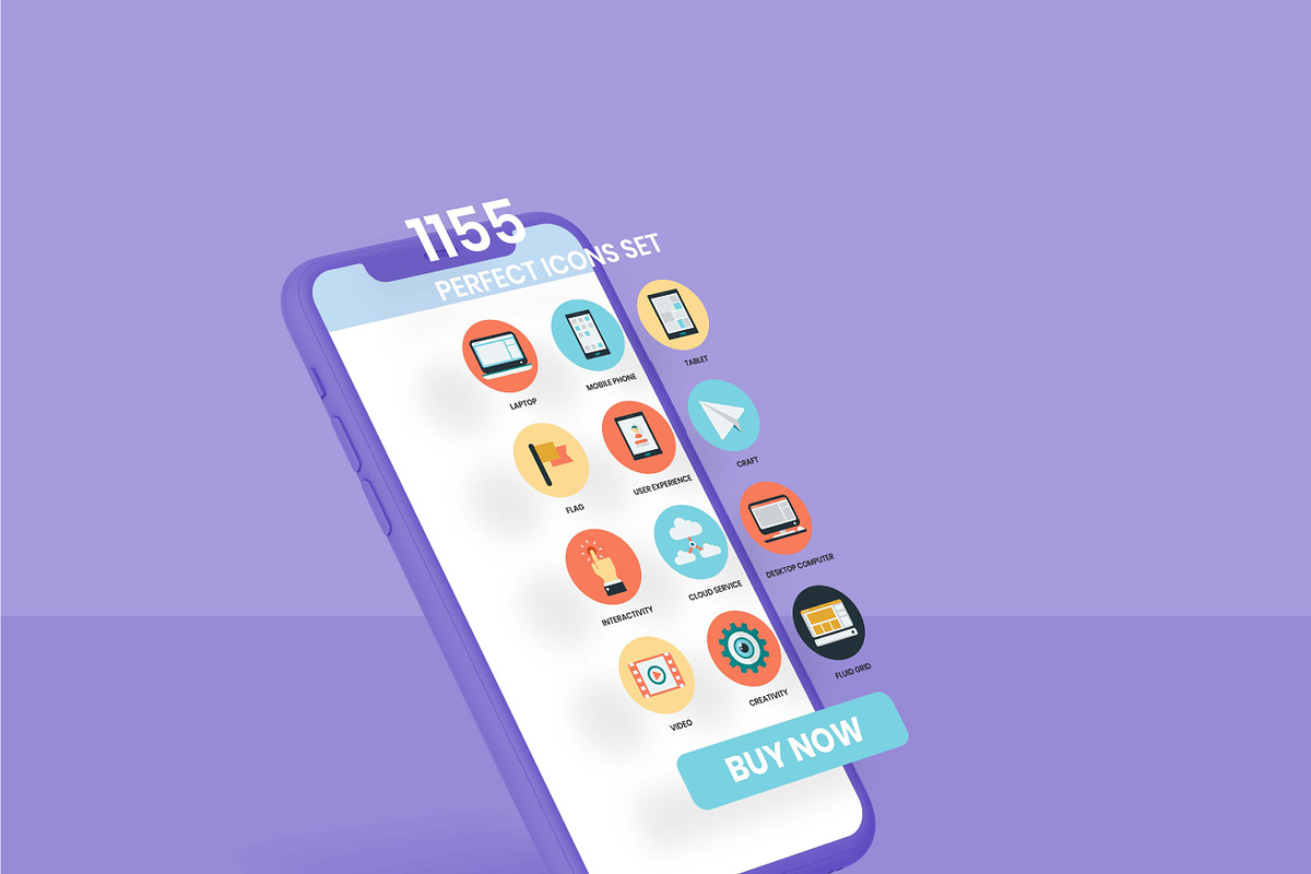 1155 PERFECT ICONS SET, an Outline Icon by Toonsteb (Photo 4 of 26)