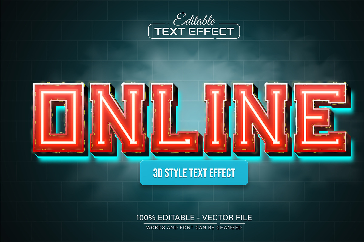 3D Text Effects Collection Vol 34, a Graphic by Aglonemadesign (Photo 4 of 9)