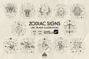 Zodiac signs line art + Procreate, a Decorative Illustration by Skliarova (Thumbnail 1 of 16)
