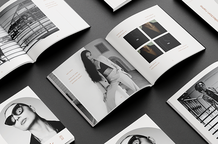 Square Minimalist Lookbook Magazine, a Magazine Template by Creatif Foundry
