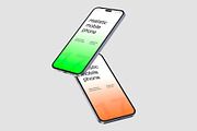 Realistic Floating Mobile Phone Mock, a Product Mockup by graphypix (Thumbnail 1 of 4)
