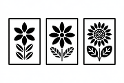 Minimal Flower Laser Cut Silhouette, an Icon by Amazin_art (Thumbnail 6 of 11)