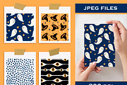 Cute Kawaii Halloween Patterns, a Pattern Graphic by Lagmar Design (Thumbnail 3 of 6)