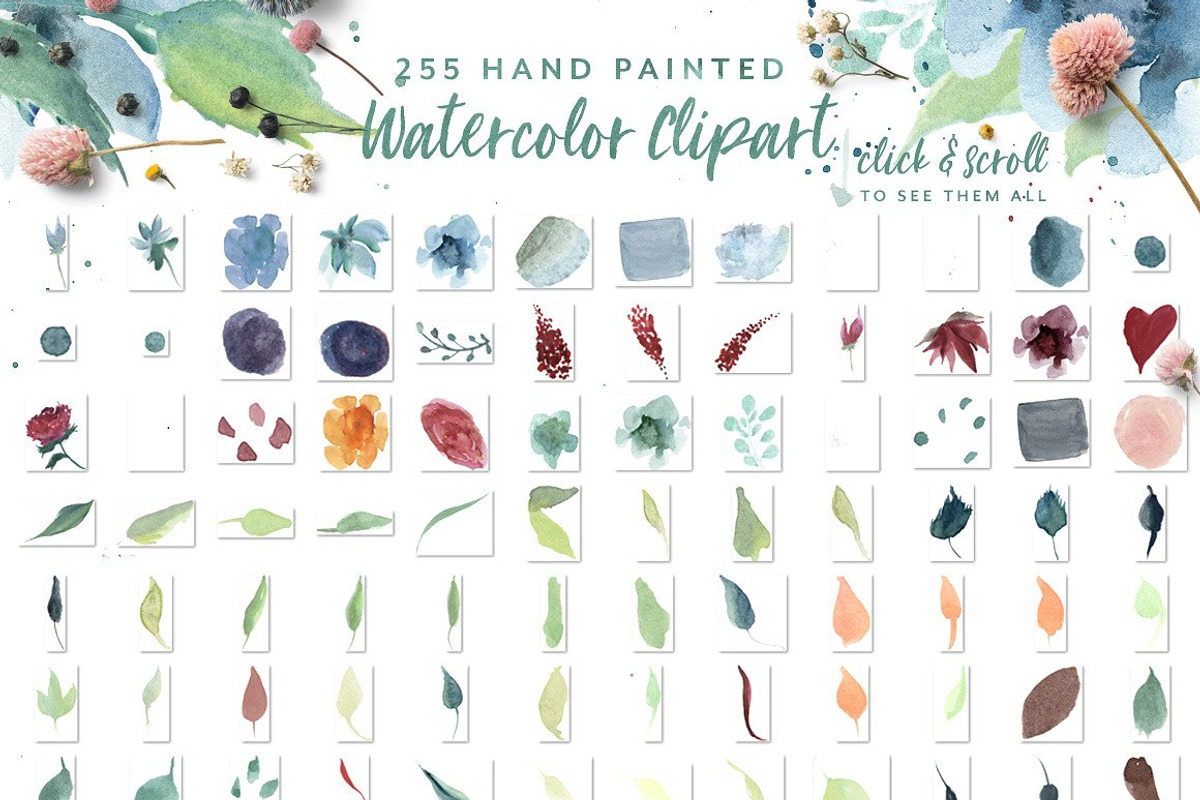 Watercolor Bundle - Designer Deal, an Illustration by Creativeqube Design (Photo 51 of 72)
