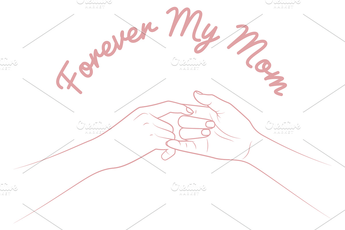 Forever My Mom T-Shirt Design svg, an Object Illustration by Ghagra (Photo 2 of 7)
