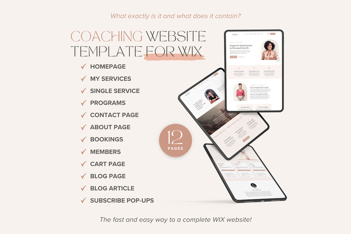 Wix Template Coaching Wix Website, a Wix Template by vectorocean (Photo 3 of 11)