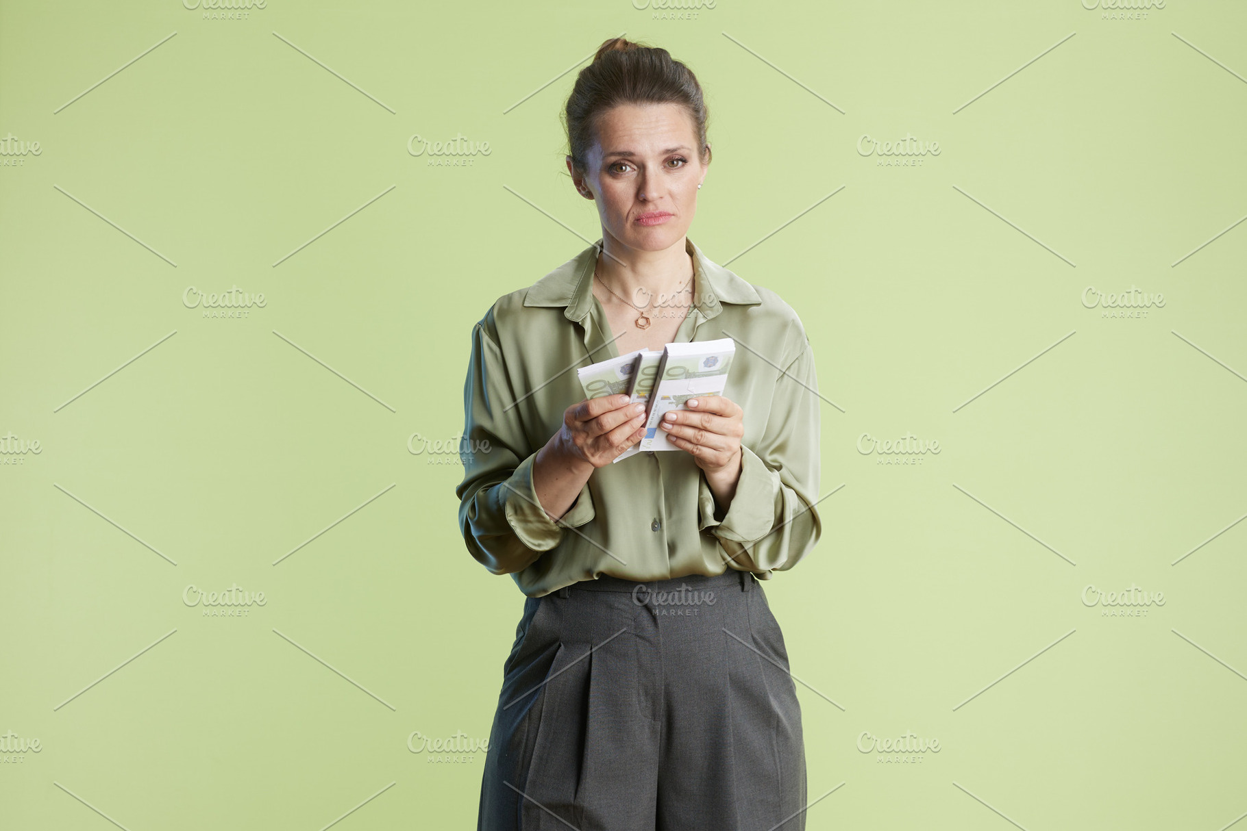 Woman concerned about finances, a Business Photo by Alliance Images