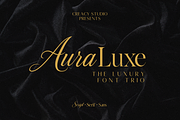 Auraluxe – The Luxury Font Trio, a Script Font by Creacy Studio (Thumbnail 1 of 10)