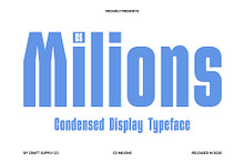CS Milions – Condensed Font