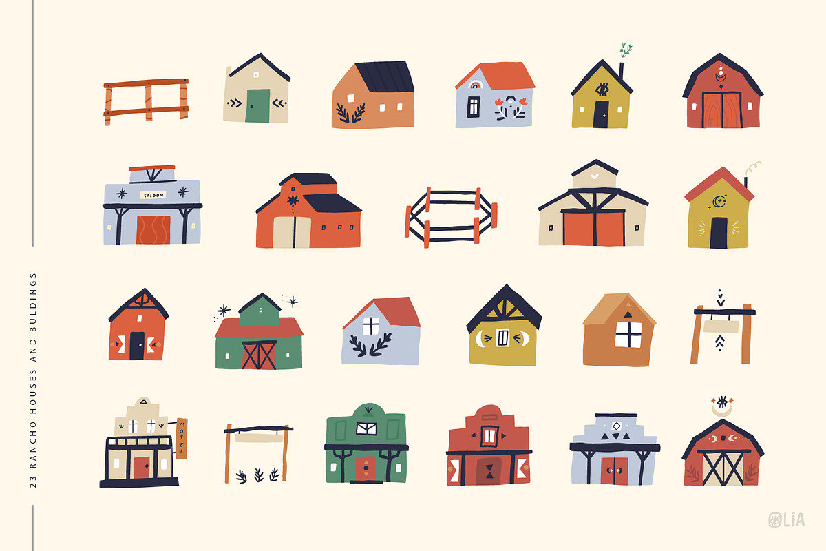 Rancho Elements + clipart, an Animal Illustration by Olia (Photo 4 of 12)
