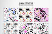 Big set of female accessories, an Object Illustration by Lina's store (Thumbnail 7 of 9)
