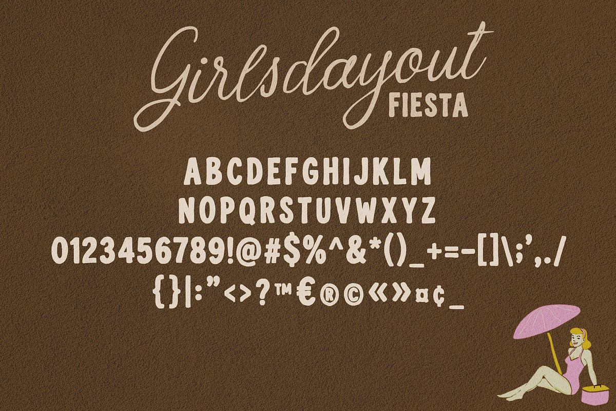 Girlsdayout Fiesta – Font Trio, a Handwritten Font by deadlock studio (Photo 11 of 12)