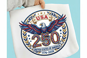 Patriotic USA Png 250th Anniversary, an Illustration by Designking (Thumbnail 5 of 6)