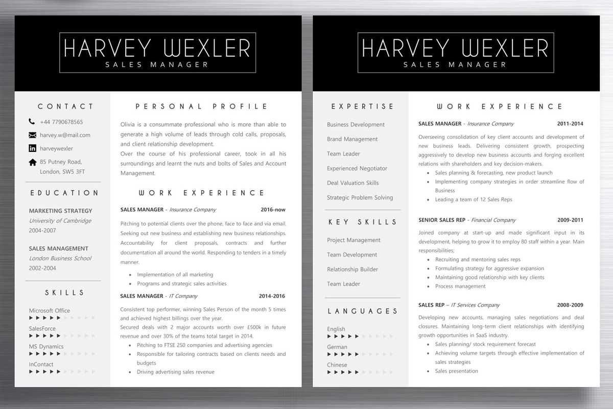 Resume Template | Harvey, a Resume Template by ResumeWorkshop (Photo 2 of 5)