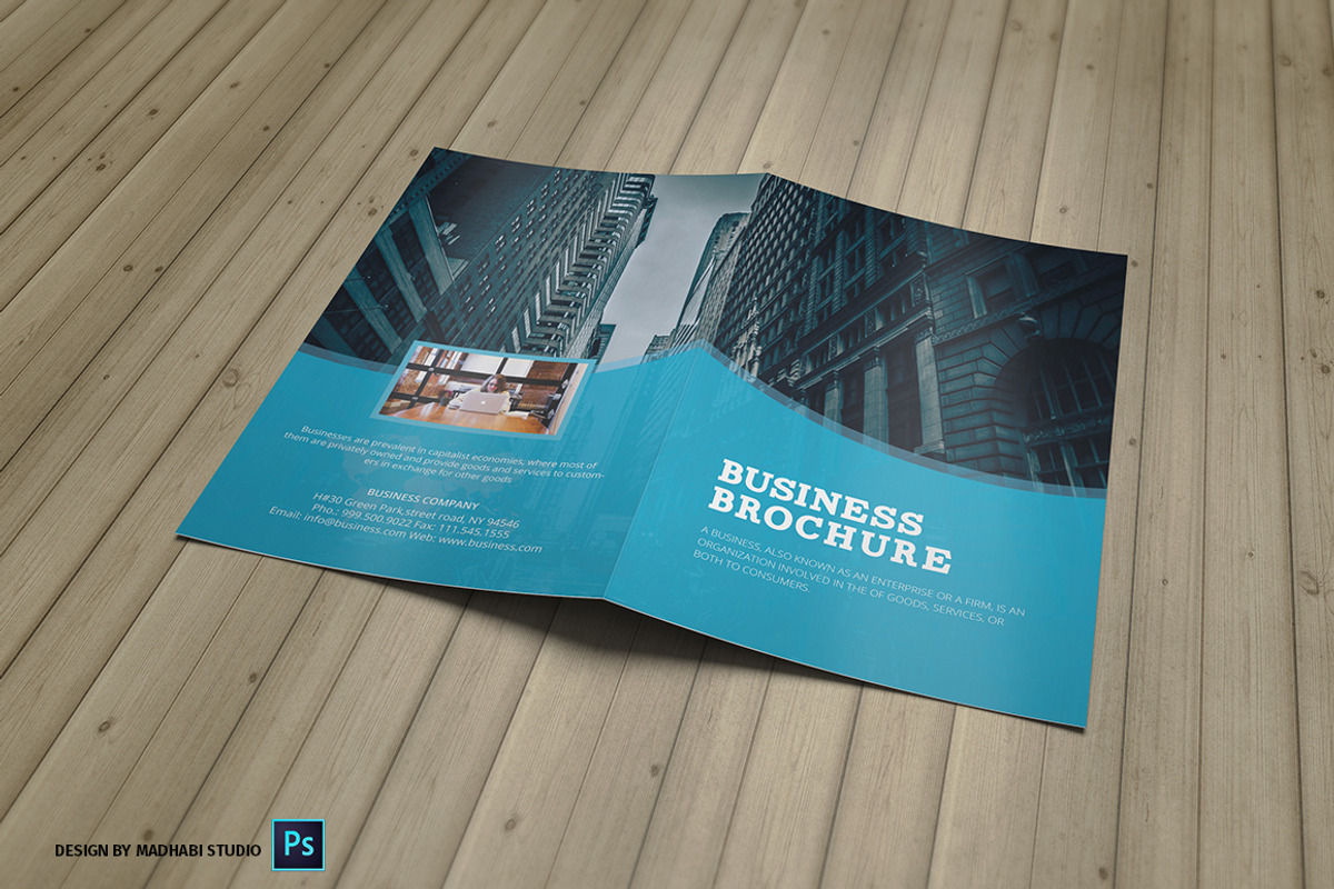 Corporate Bifold Brochure Vol 08, a Brochure Template by Madhabi Studio (Photo 4 of 5)