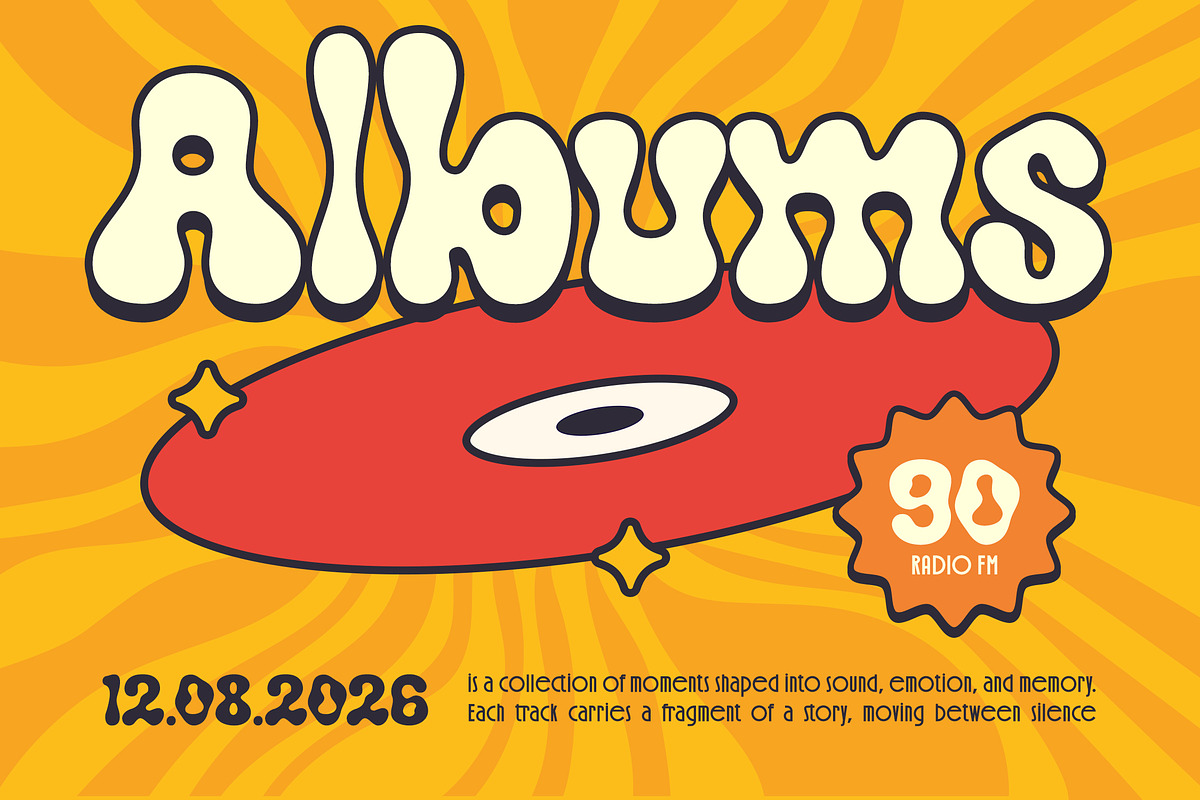 Orijoqu – Bold Liquify Psychedelic, a Font by Typia Nesia (Photo 3 of 12)
