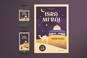 Isra Mi'raj Flyer, a Flyer Template by KMZVR.Lab