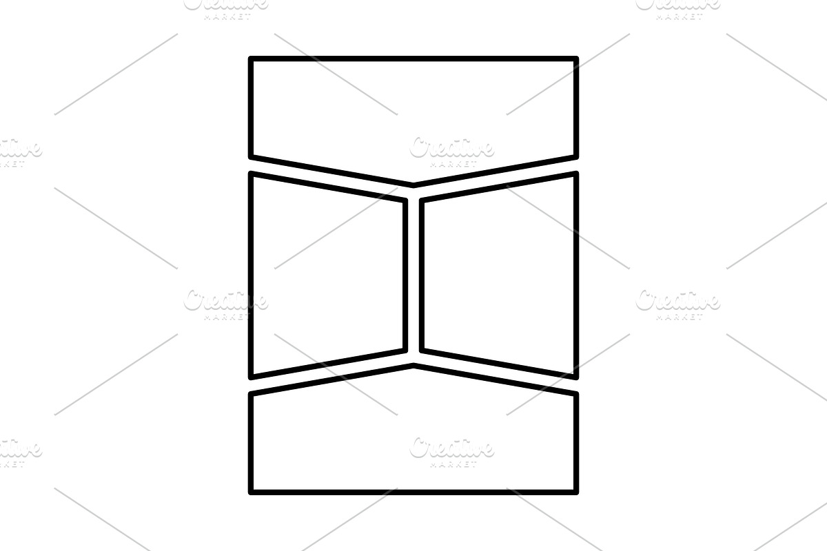 Comic Book Panel Templates, a Background Graphic by Elena Pimukova (Photo 5 of 7)