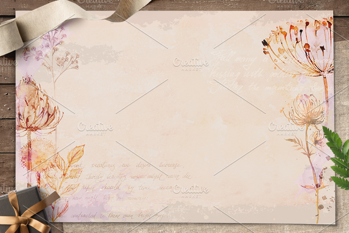 Herbarium. Watercolor Textures., a Texture Graphic by AlexGreenArt (Photo 6 of 9)