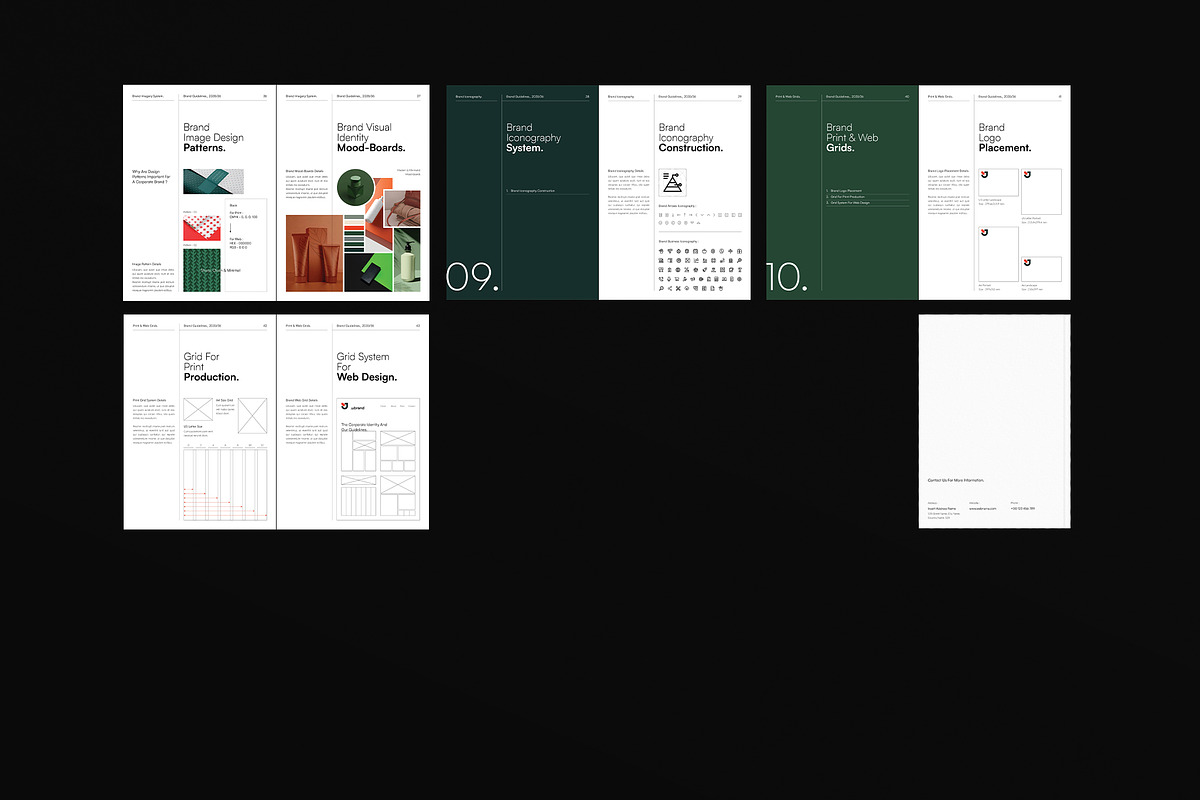 Brand Guidelines Template, a Brochure Template by DesignCrest (Photo 18 of 18)