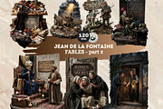 La Fontaine Fables Clipart Set V2, a Decorative Illustration by ThatsDesignArt (Thumbnail 1 of 10)