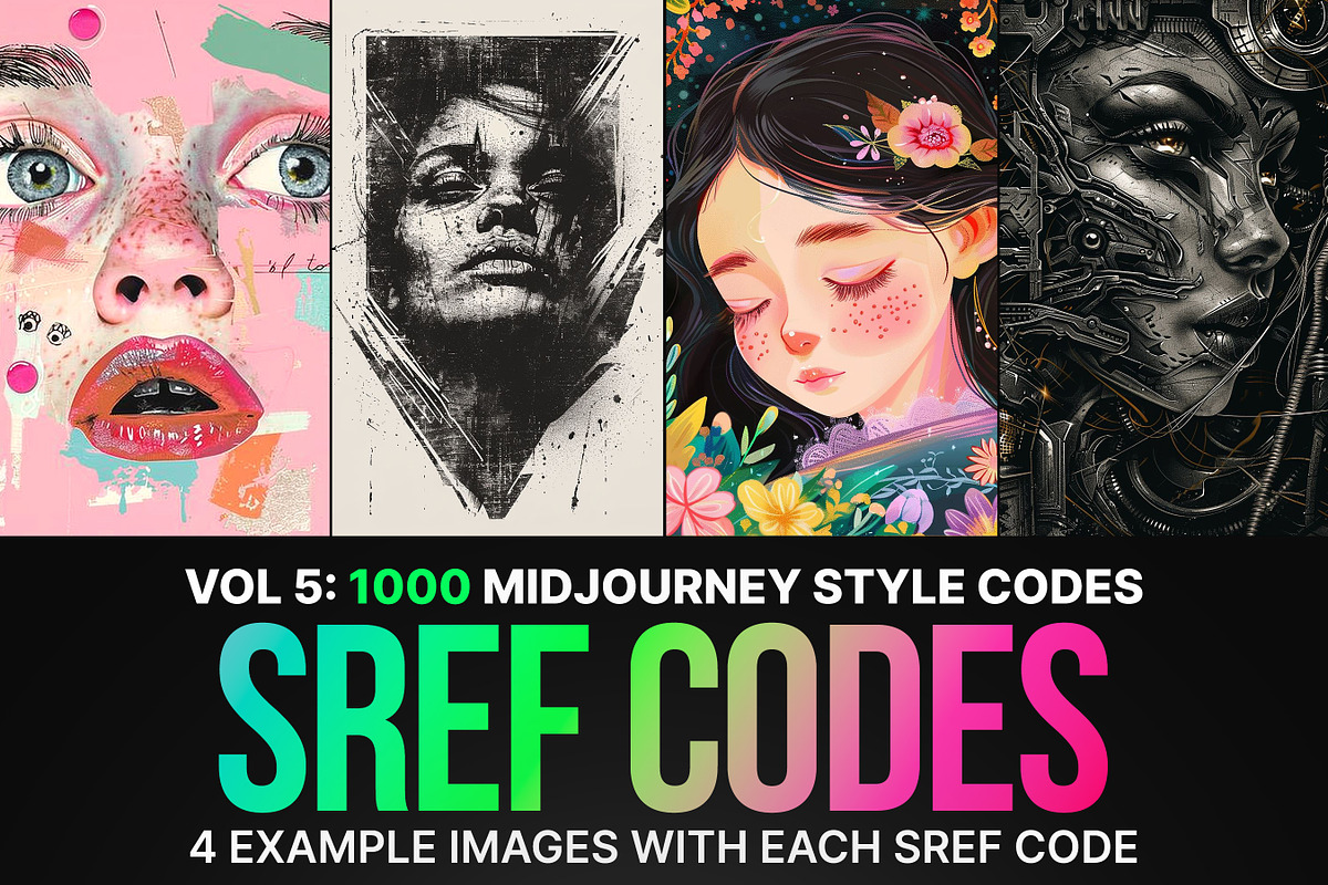 1000 Sref Codes For Midjourney: Vol5, an Illustration by Sevenstyles (Photo 1 of 13)