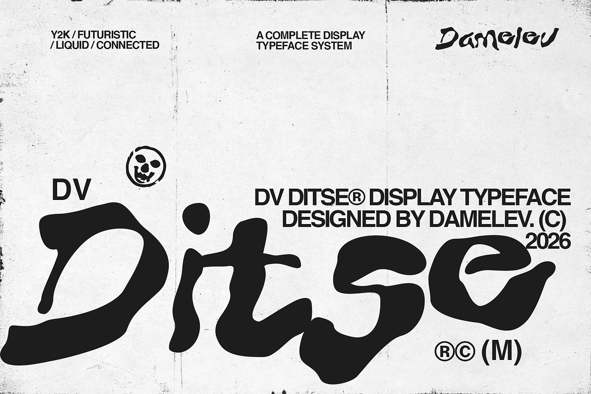 DV Ditse, a Handwritten Font by Damelev (Photo 1 of 10)